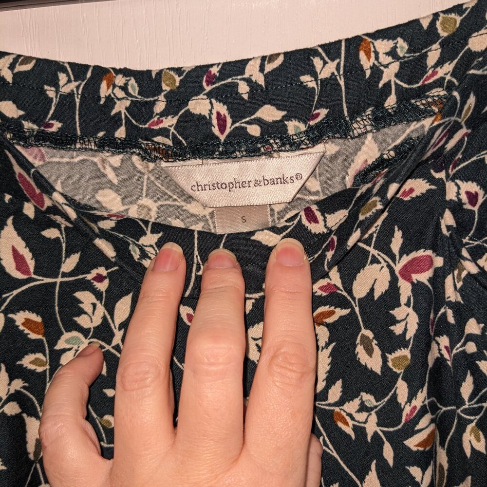 Christopher & Banks Floral Maxi Skirt Sz S - Picture 5 of 6